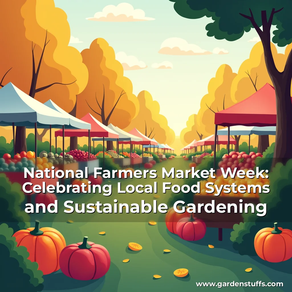 Read more about the article National Farmers Market Week: Celebrating Local Food Systems and Sustainable Gardening