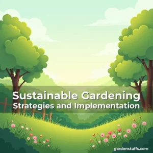 Artistic representation for Sustainable Gardening Strategies and Implementation