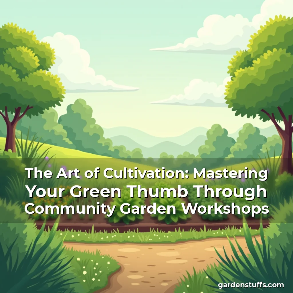 Read more about the article The Art of Cultivation: Mastering Your Green Thumb Through Community Garden Workshops